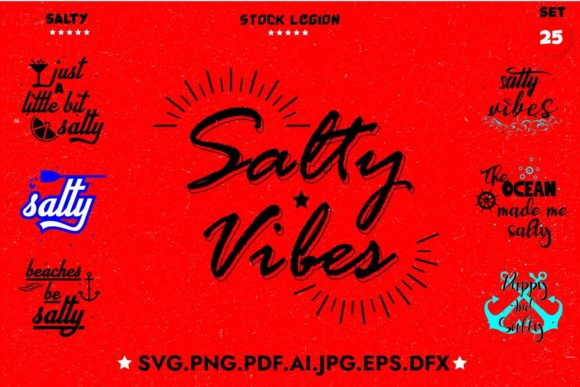 25 Salty Bundle: Graphics for Crafts