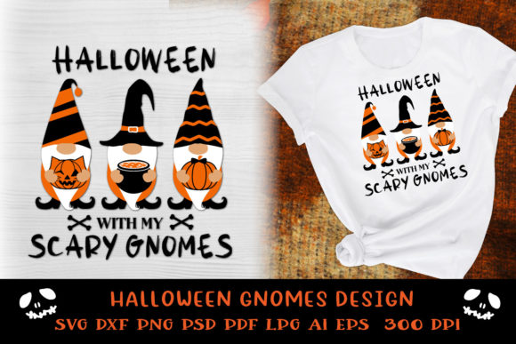 Gnomes SVG. Halloween Gnomes SVG. Graphics & Crafts