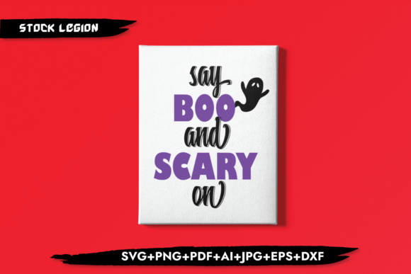 Say Boo and Scary on: Graphics for Halloween Branding