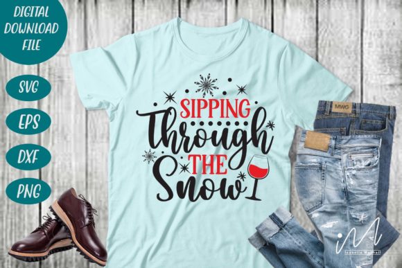 Sipping Through the Snow Svg