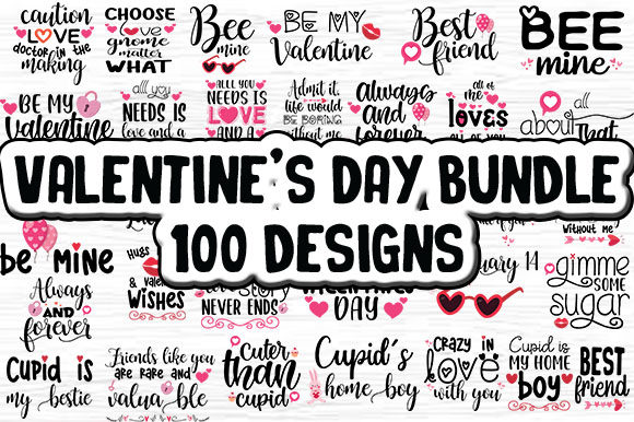 Valentine’s Day Bundle 100 Designs